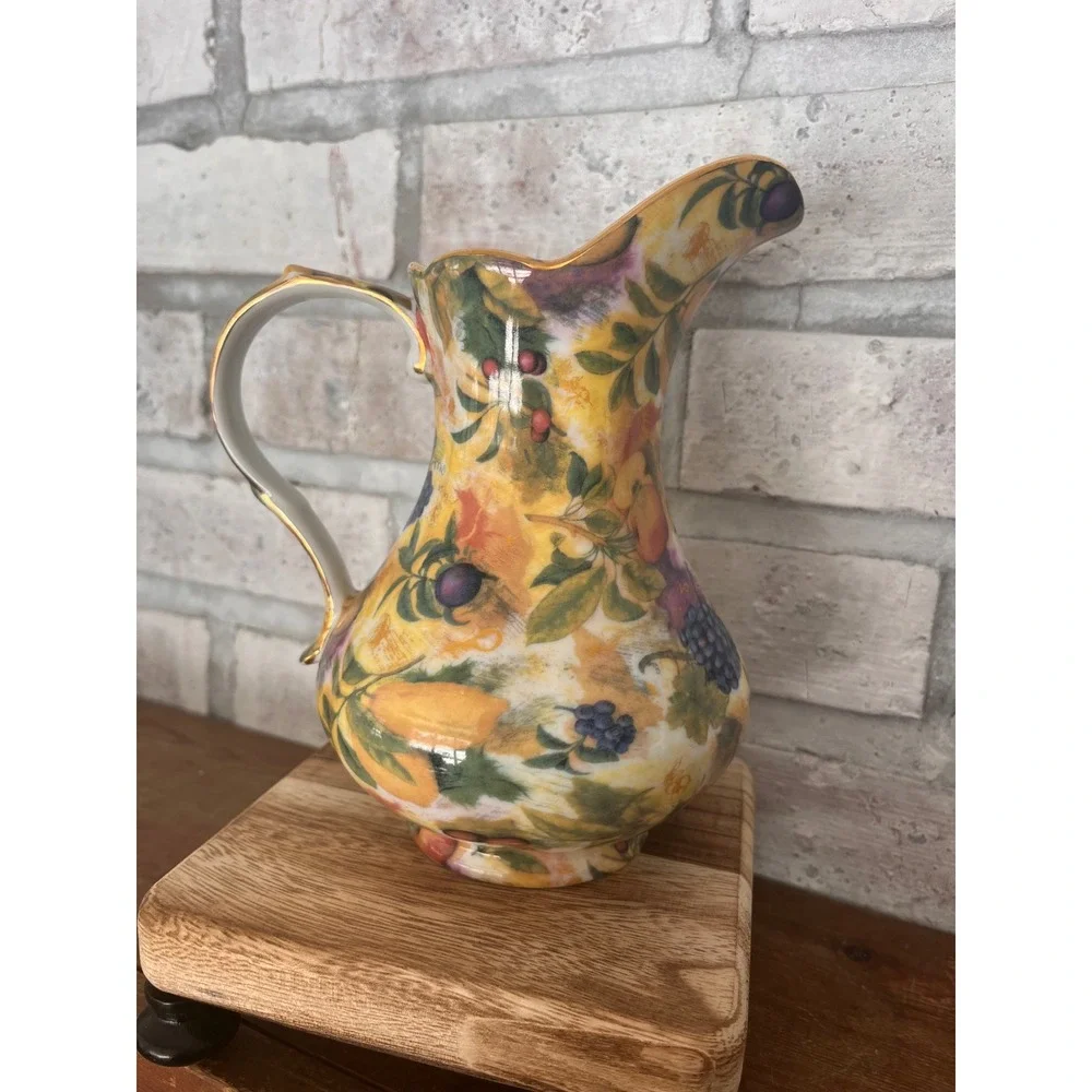 Royal Danube Porcelain Fruit and Berries 40 oz‎ Pitcher